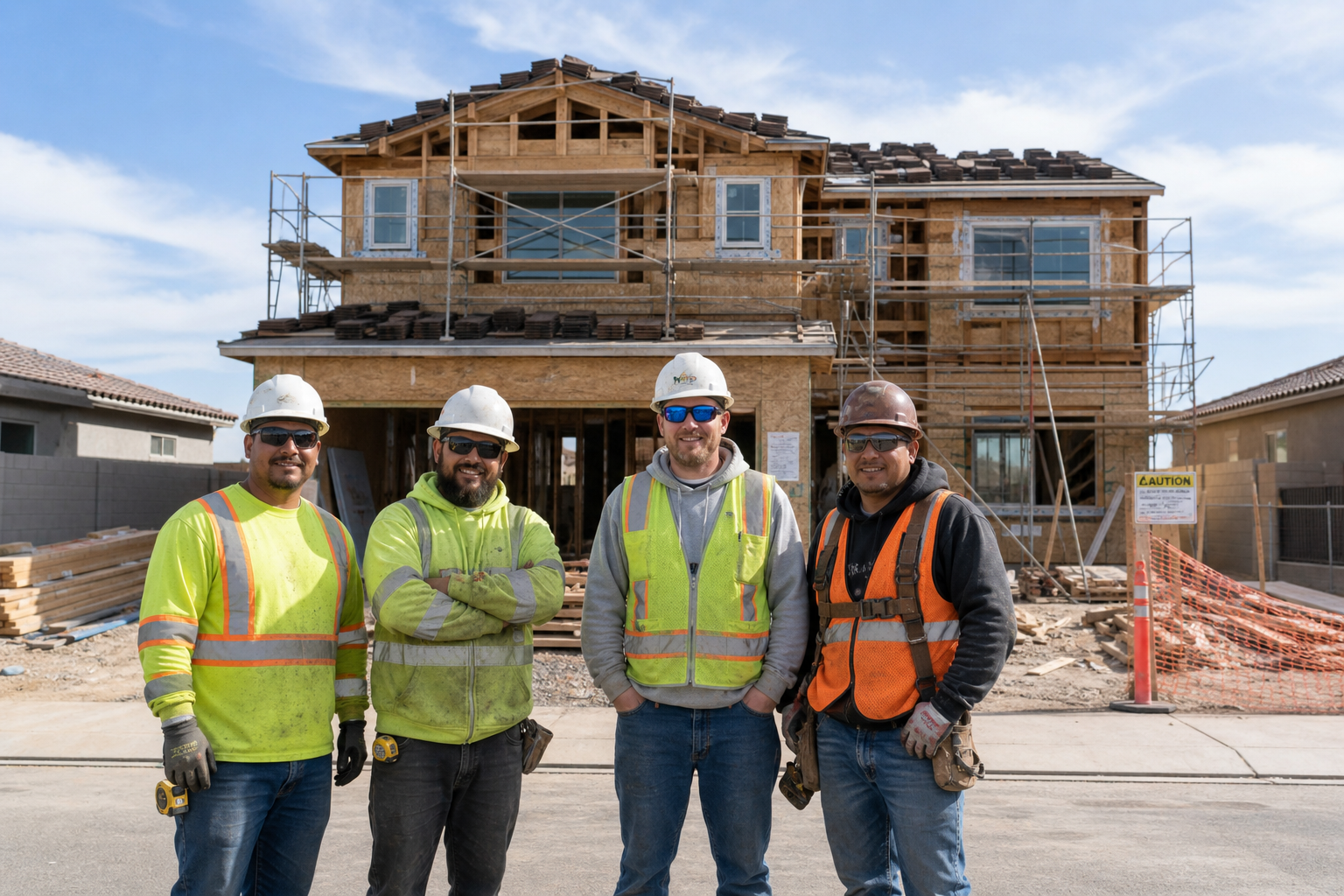 Yared Construction team on site